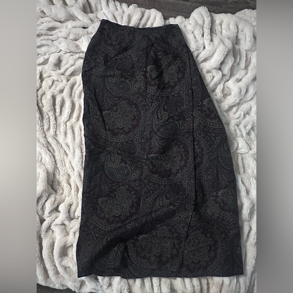 Vintage Talbots Paisley Maxi Skirt